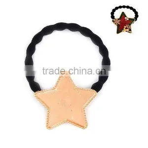 Zinc Based Alloy DIY Resin Mold For Jewelry Making Hair Ties Pentagram Star Gold Plated & Black thumbnail-1