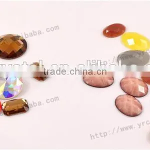 Crystal Mirror Glass Rhinestone no Hotfix Flat Back Rhinestone thumbnail-2