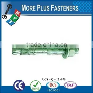Made In Taiwan Heavy Load Bronze Finished Green Plated Stainless Steel Sleeve Anchor Wedge Bolt thumbnail-5