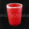 Christmas Party 4.5V Red PE Plastic Material LED Pillar Candles , 4inch6 Inch thumbnail-1