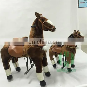 HI CE 2017 China Factory Amusement Rocking Ride Toy Horse on 4 Wheels thumbnail-5