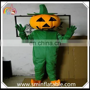 Classical Pumpkin Mascot Costume, Plush Pumpkin Halloween Costume for Adult thumbnail-1