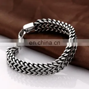 316L Stainless Steel Bracelet Hand Wrist Chain for Men Wholesale thumbnail-4