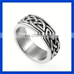High Quality Stainless Steel Men's Claddagh Ring thumbnail-1