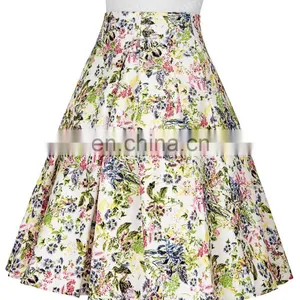 Grace Karin Occident Women's Vintage Retro 50s Floral Pattern Cotton Skirt 9 Patterns CL008925-5 thumbnail-2