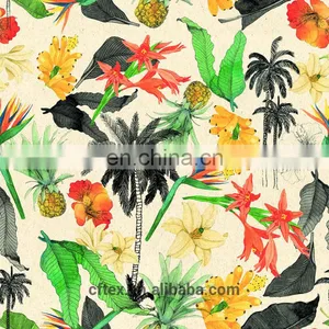 New Fashionable Printed 100 Spun Rayon Fabric thumbnail-1