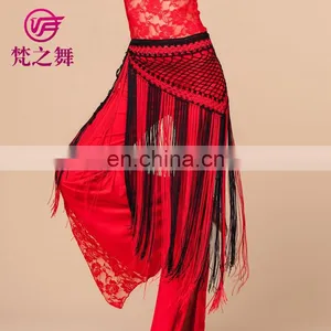 Tribal Long Tassel Multy Colors Belly Dance Hip Scarf Y-2038# thumbnail-3