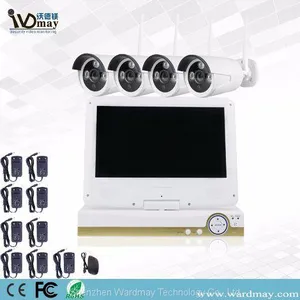 4chs 1.3/2.0MP Home Wireless Security WiFi NVR Alarm System With 10.1 Inch LCD Screen thumbnail-1