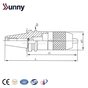 CNC Tool Holder BT40 APU13-100 Drill Keyless Chuck Holder 3 Jaws BT30-APU08,BT30-APU13,BT40-APU13,BT40-APU16 thumbnail-5