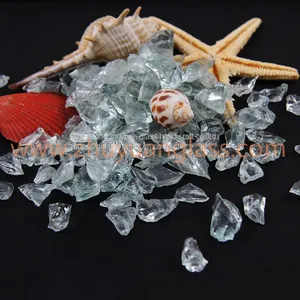 1-3mm,3-6mm,6-9mm,9-12mm Decorative Crushed Aqua Green Glass Cullet thumbnail-3