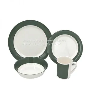 Factory Direct Price Tableware Korean Dinnerware Set Blue Melamine Dinner Party Sets thumbnail-3