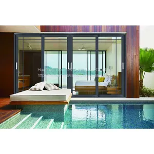 Customized Design Aluminum 3 Panel Sliding Glass Door thumbnail-1