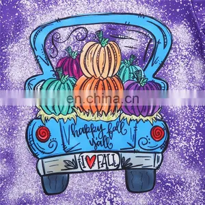 2021 Summer Fashion Halloween Pumpkin Print T-shirt Children Boys Girls Short Sleeves Tie Dye Tees Baby Kids Tops For Teenager thumbnail-6
