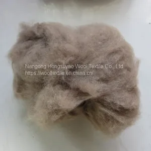 Mink Fiber 100% Roving Natural Brown Color Filler for Natural Spinning thumbnail-2