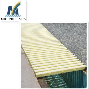 Swimming Pool Anti Slip PVC Grating Pool Overflow Drain Grate thumbnail-2