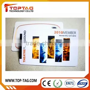 Promotional High Quality id Business Pvc Card With Embossed Number and Sticker thumbnail-1