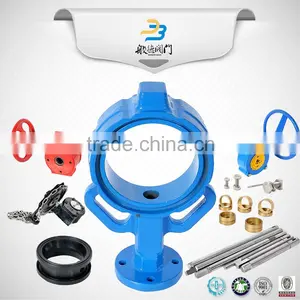 High Quality China Supplier DN150 EPDM Seat Manual Wafer End Type or Flange Type Butterfly Valve thumbnail-5