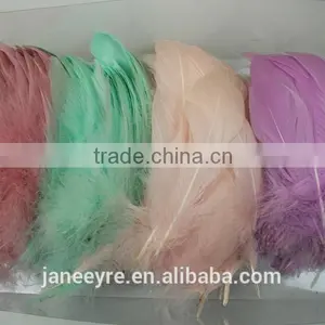 Fashion Cheap Dyed Grey Goose Feather For Fascinator/Hat Decorate thumbnail-4