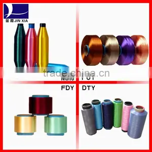 Polyester Yarn Dope Dyed DTY FDY POY Monofilament thumbnail-1