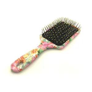 Custom Artwork Hair Brush Manufacturer Square Paddle Hair Brush thumbnail-3