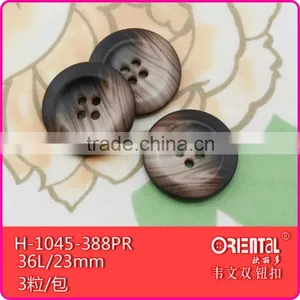 4 Holes Smoke Plastic Coat Buttons thumbnail-2