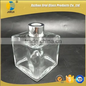 200ml Clear Square Glass Diffuser Bottles thumbnail-1