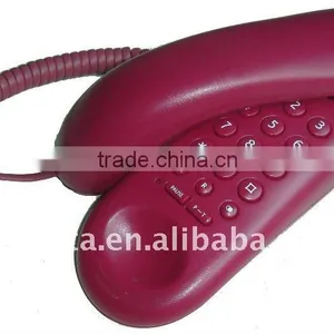 Red Trimline Telephone Hotel Bathroom Phone thumbnail-1