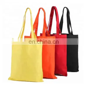 Wholesale 100% Cotton Female Handbag Solid Canvas Weekender Tote Bags Custom Printed Logo thumbnail-1