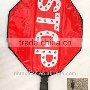 Handhold LED STOP Warning Sign With Car Charger thumbnail-1