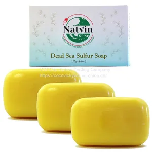 Wholesale Anti Bacterial Sulfur Bath Soap Medicated Body Wash Sulphur Soap thumbnail-1