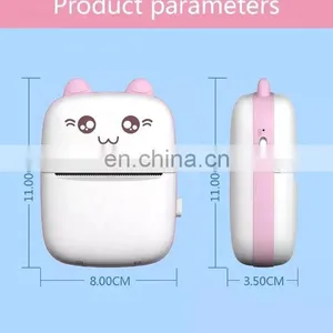 Hot Selling Mini Portable Pocket Printer 200dpi Black White Thermal Sticker Printer Bill Photo Wireless Mobile Label Printers thumbnail-5