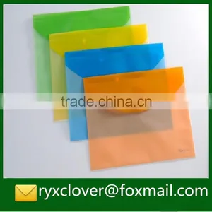 High Quality OEM PP Plastic Button Closure Document Bag thumbnail-3