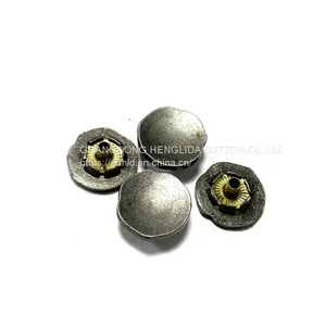 HLD Button Factory Wholesale 15mm Plating Spring Snap Button for Garment thumbnail-1