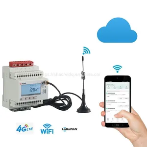 High Quality Smart Automatic Din Rail 45~65Hz Wifi Wireless Electricity Energy Meter 3x1(6)A AC for Building Factory Smart Grids thumbnail-1