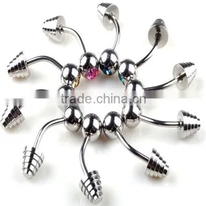 Internally Threaded Tiny cz Diamond Star Labret Monroe Lip Ring Piercing Body Jewellery thumbnail-1