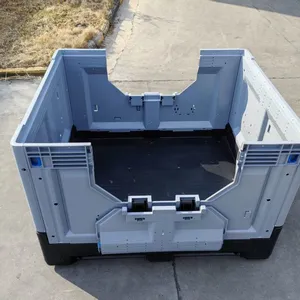 Euro Standard Plastic Pallet Bin Nestable for Warehouse Storage & International Freight thumbnail-2
