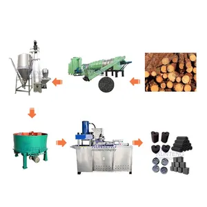 Continuous Coconut Shell Carbonization Furnace Hookah Charcoal Barbecue Charcoal Production Line thumbnail-1