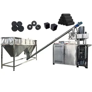 Uganda Charcoal Briquette Machine Automatic Coke Coal Dust Powder Briquette Pressing Bbq Charcoal Machine EPC thumbnail-1