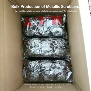 Individually Sealed Steel Scrubber Balls Sanitary Portable Outdoor Camping Cleaner thumbnail-5