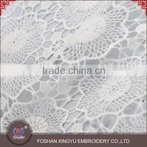 Factory Price High Quality Water Soluble Printing Mesh Embroidery Fabrics for Bridal Dress thumbnail-4