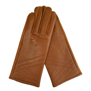Hot Sale Classical Double Face Winte Leather Gloves thumbnail-3