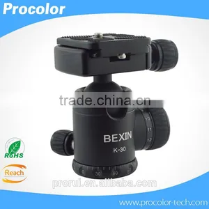 Tripod Monopod Heads Mini Ballhead 360 Degree Rotating Camera Mount Ball Head With 1/4" Mount and Thread For Digital Camera thumbnail-1