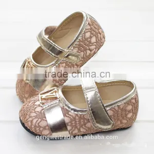 2016 Latest New Princess Girls Shoes Golden Sequin Baby Tollder Shoes thumbnail-6