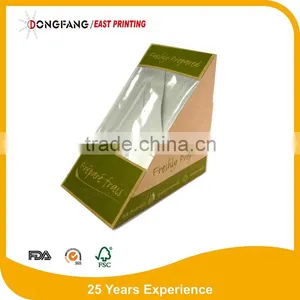 New Paper Sandwich Packgingbox Manufacturer Cheap Paper Sandwich Box thumbnail-4