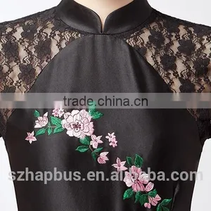 New Fashion Cheongsam Embroidered Dress in Hot Selling thumbnail-4