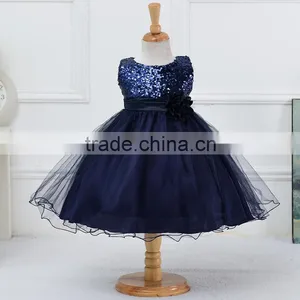 China Manufacture First Choice Fiesta Dresses Prom 2016 Fancy Red Applique Lace Flower Girl Skirt Sequined Beaded Wedding Dress thumbnail-5