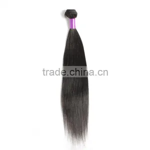 Cheap Raw Peru Human Hair Extension, Remy Straight Human Hair Weaving, Strong Double Drawn Weft thumbnail-5