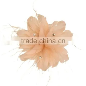 Rhinestone Feather Flower Hair Fascinator/Clip/Barrettes thumbnail-5