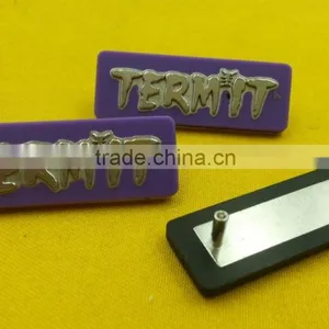 New Arrive High Quality Rubber Covered Zinc Alloy Metal Rivet Badges For Handbad -- P5330 thumbnail-3