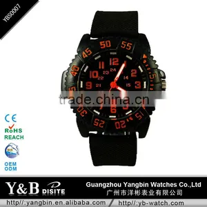 2012 Newest OEM Black Three Hands Figure Silicon Watch thumbnail-1